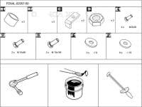 Крепеж защиты картера для Toyota Fortuner (2015-2025) № PZ4AL-02932-60
