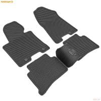 Коврики салона Rezkon EVA резиновые для Hyundai Tucson (2015-2020) с черным кантом № 9020060201