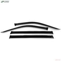 Дефлекторы окон для Toyota Highlander (2020-2025) с хромированным молдингом № T214720CR