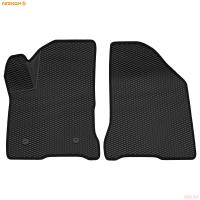 Коврики салона передние 3D EVA Ромб резиновые для Lada (ВАЗ) Vesta (2015-2025) с черным кантом № 9539045101