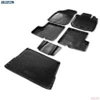 Комплект ковриков салона и багажника для Renault Logan (2005-2014) № K14702003-4