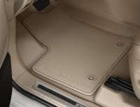 Коврики салона текстильные оригинальные для Toyota Land Cruiser 300 (2021-2025) 5 мест, бежевые № PW210-60013