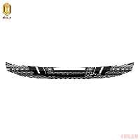 Дефлектор капота CA Plastic серия "Art" белый для Mitsubishi Pajero 4 (2007-2021) № 2010011402166