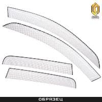 Дефлекторы окон шелкография белые для Lada (ВАЗ) Largus (2012-2025) № 2010030407494