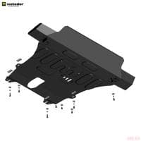 Защита картера и КПП и переднего бампера для Renault Duster (2021-2025) № 71702