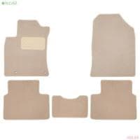 Коврики салона Klever текстильные Premium для Kia Ceed хетчбек (2018-2025) бежевые № KVR04.025.060.22112kh