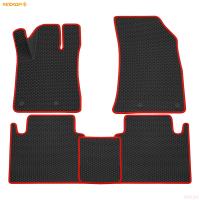 Коврики салона 3D EVA Ромб для Geely Atlas Pro (2021-2025) с красным кантом № 9217030104