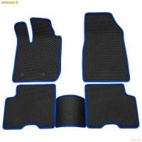 Коврики салона EVA cоты резиновые для Renault Arkana (2019-2025) с синим кантом № 9029040103