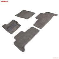 Коврики салона 3D текстильные для Land Rover Discovery 5 (2017-2025) серые № 89024