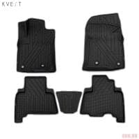 Коврики в салон 3D Kvest для Toyota Land Cruiser Prado 150 (2013-2025) 5 шт. № KVESTTYT00002K1