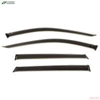 Дефлекторы окон для Mazda CX-5 (2017-2025) с хромированным молдингом № M24317CR