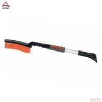 Щетка для очистки снега со скребком и телескопической мягкой ручкой 90-110 см № A0401010