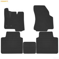 Коврики салона 3D EVA ромб резиновые для JAC JS6 (2022-2025) с черным кантом № 9258015100