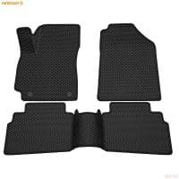 Коврики салона 3D EVA ромб резиновые для Kia Seltos (2020-2025) с черным кантом № 9221050101