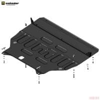 Защита картера и КПП для EXEED TXL (2020-2025) № 79004