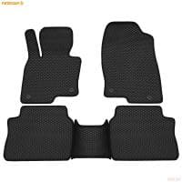 Коврики салона Rezkon EVA резиновые для Mazda CX-5 (2017-2025) с черным кантом № 9023020201