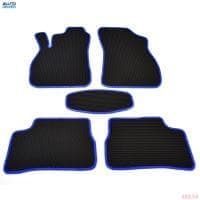 Коврики салона резиновые EVA для Hyundai Accent (2000-2011) соты с синим кантом № EVAS.0242.03