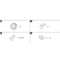 Крепеж к защите топливного бака для Lexus GX460 (2010-2023) № PZ4AL-01927-60