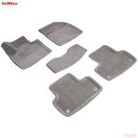 Коврики салона 3D текстильные для Volvo XC60 (2017-2025) серые № 95044