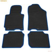 Коврики салона EVA резиновые для Hyundai Elantra (2011-2016) с синим кантом № 9020015203