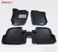 Коврики салона Satori Liner 3D Basic текстильные (металлический подпятник) для Volkswagen Polo хэтчбек (2010-2017) № SI 05-00209