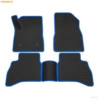 Коврики салона 3D EVA Ромб резиновые для Chevrolet TrailBlazer (2020-2025) с синим кантом № 9212060103