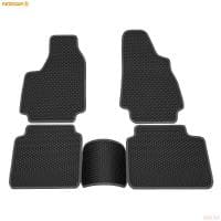 Коврики салона Rezkon EVA резиновые для Lada (ВАЗ) Niva (21213/21214) с серым кантом № 9039035102