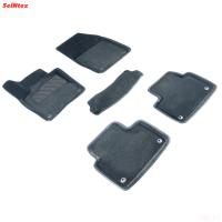 Коврики салона 3D текстильные для Volvo S60 (2019-2025) серые № 30345