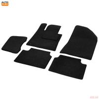 Текстильные коврики салона Business для Hyundai Sonata (2020-2025) графит № 5230501