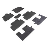 Коврики салона с высоким бортом для Kia Sorento (3 ряда) (2020-2025) № 95383