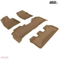 Коврики салона Sotra Liner 3D Lux бежевые для Toyota Land Cruiser 200 (2007-2011) 3 ряда № ST 74-00329