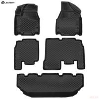 Коврики салона 3D для Cherysler Pacifica (2017-2025) не гибрид, 7-passenger bucket seating, 5 шт. № ELEMENT3D01909210k