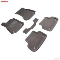 Коврики салона 3D текстильные для Audi A4 (2015-2025) серые № 87400