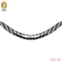 Дефлектор капота cерия "Art" белый для Toyota RAV4 (2013-2018) № 2010011408076