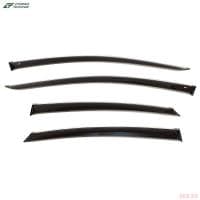 Дефлекторы окон Cobra для Hyundai Sonata (2014-2019) с хромированным молдингом № H25914CR