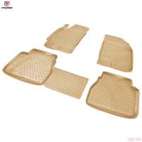 Коврики салона Norplast бежевые для Chevrolet Epica (2006-2012) № NPL-Po-12-09-B