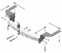 Фаркоп Motodor для Toyota Land Cruiser 200 (2007-2021) № 92517-FEN