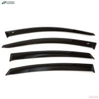 Дефлекторы боковых окон Cobra для Nissan Almera (G15) (2013-2018) широкие № NE14312