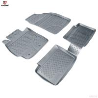 Коврики салона для Toyota Auris (2007-2012) серые № NPL-Po-88-02-G