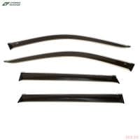 Дефлекторы окон для Changan CS35 Plus (2019-2022) с хромированным молдингом № C60419CR
