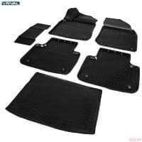 Комплект ковриков салона и багажника для Volkswagen Touareg (2018-2025) № K15808003-4