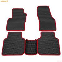 Коврики салона EVA соты резиновые для Skoda Kodiaq (2017-2024) с красным кантом № 9130030104