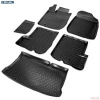 Комплект ковриков салона и багажника для Renault Sandero (2009-2014) № K14703002-1