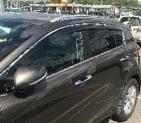 Дефлекторы окон Alvi-Style для Toyota RAV4 (2019-2025) с нержавеющим молдингом № ALV424M