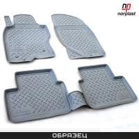 Коврики салона Norplast 3D для Volkswagen Polo лифтбек (2020-2025) серые № NPA11-C81-651-G