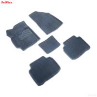 Коврики салона 3D текстильные для Changan CS55 Plus (2021-2025) серые № 30358