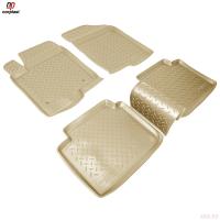 Коврики салона для Hyundai Sonata NF (2005-2010) бежевые № NPL-Po-31-15-B