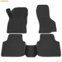 Коврики салона 3D EVA Ромб резиновые для Skoda Superb (2016-2024) с серым кантом № 9230015102