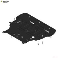 Защита картера и КПП для Geely Monjaro (2022-2025) № 74206