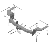 Фаркоп Motodor усиленный для Toyota Land Cruiser 200 (2007-2021) № 92502-F